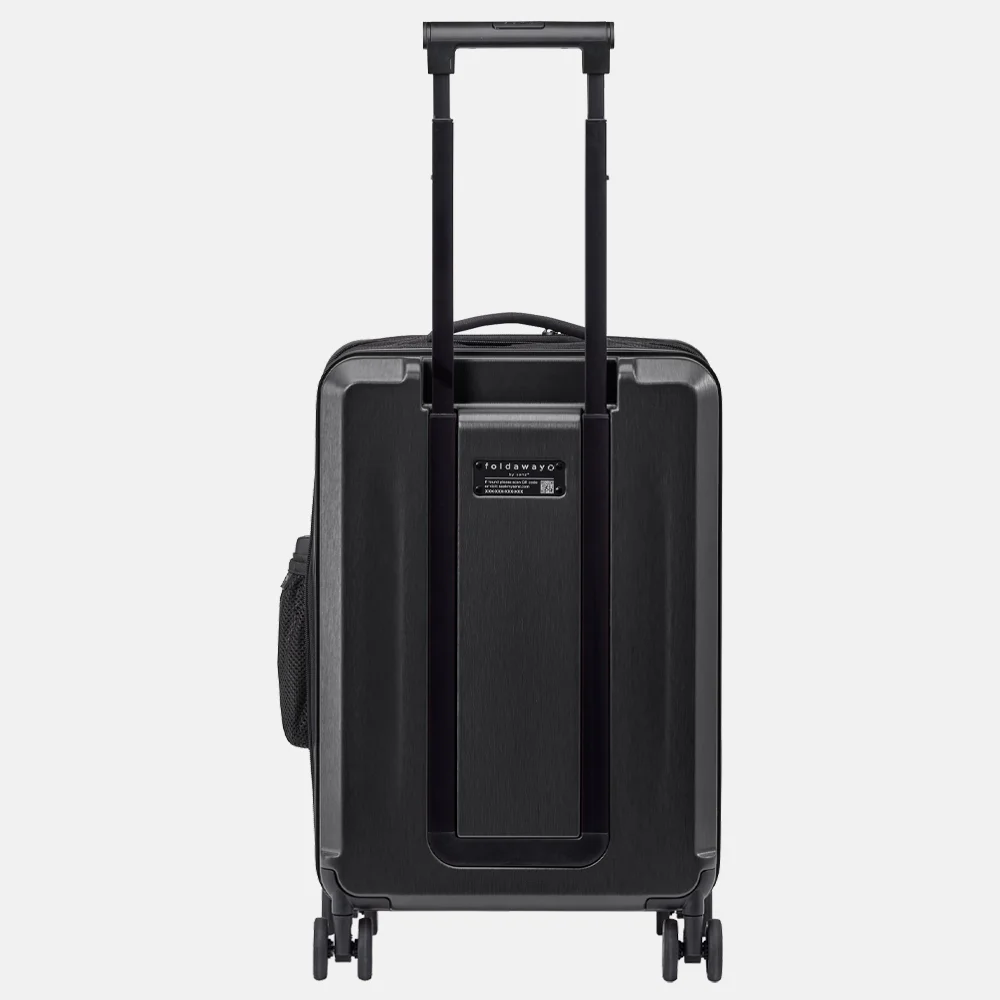 Senz Foldaway handbagage koffer opvouwbaar 55 cm pure black
